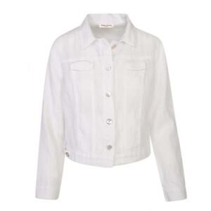 Haris Cotton‎ Made In Greece 100% Linen White Bazer Jacket XL